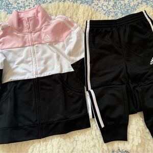 Girls Adidas Matching Tracksuit